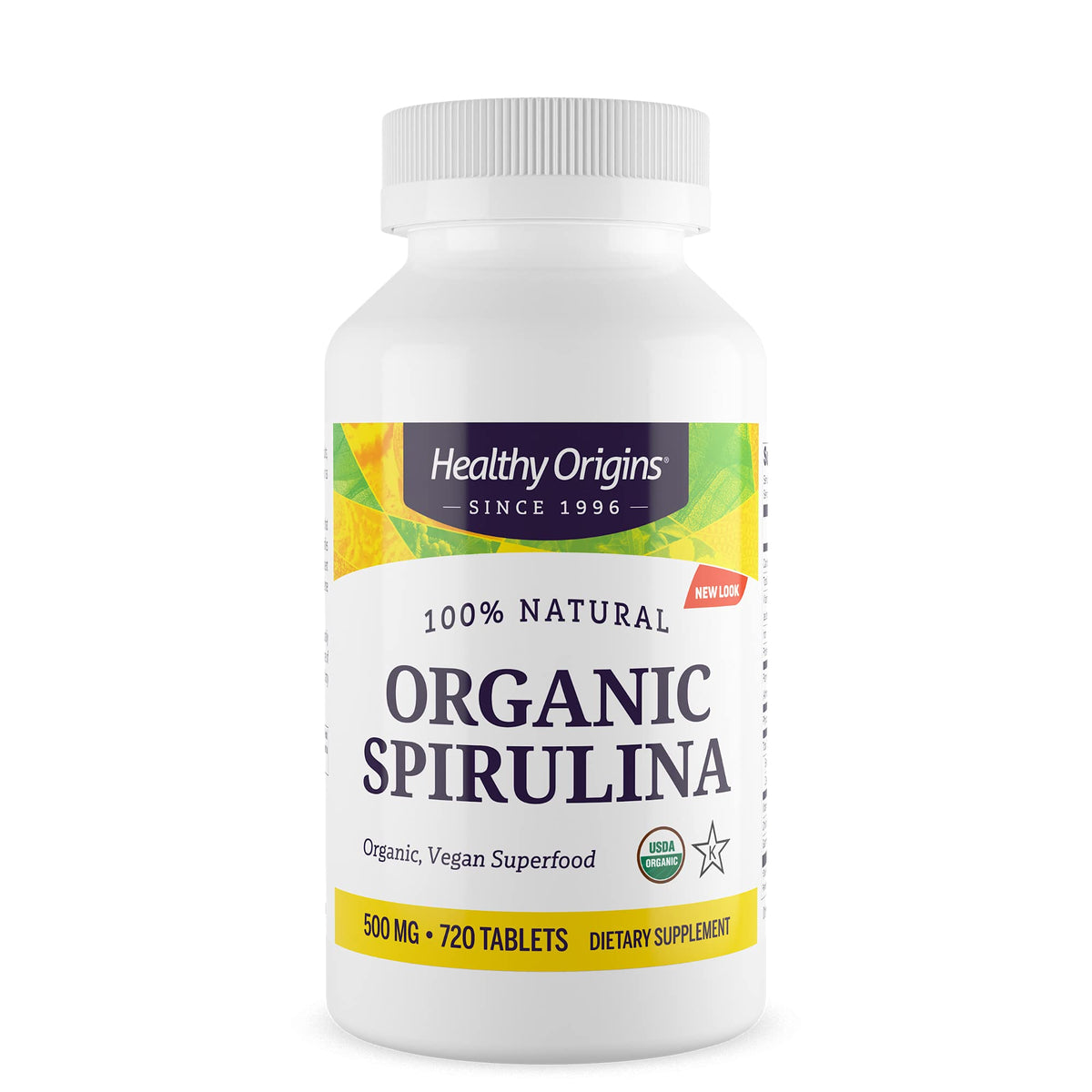 Healthy Orgins Organic and Kosher Spirulina Tablets, 500 mg