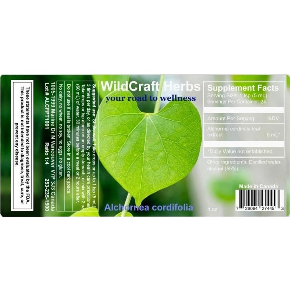 Wildcraft Herbs Alchornea Cordifolia Herb Tincture Extract