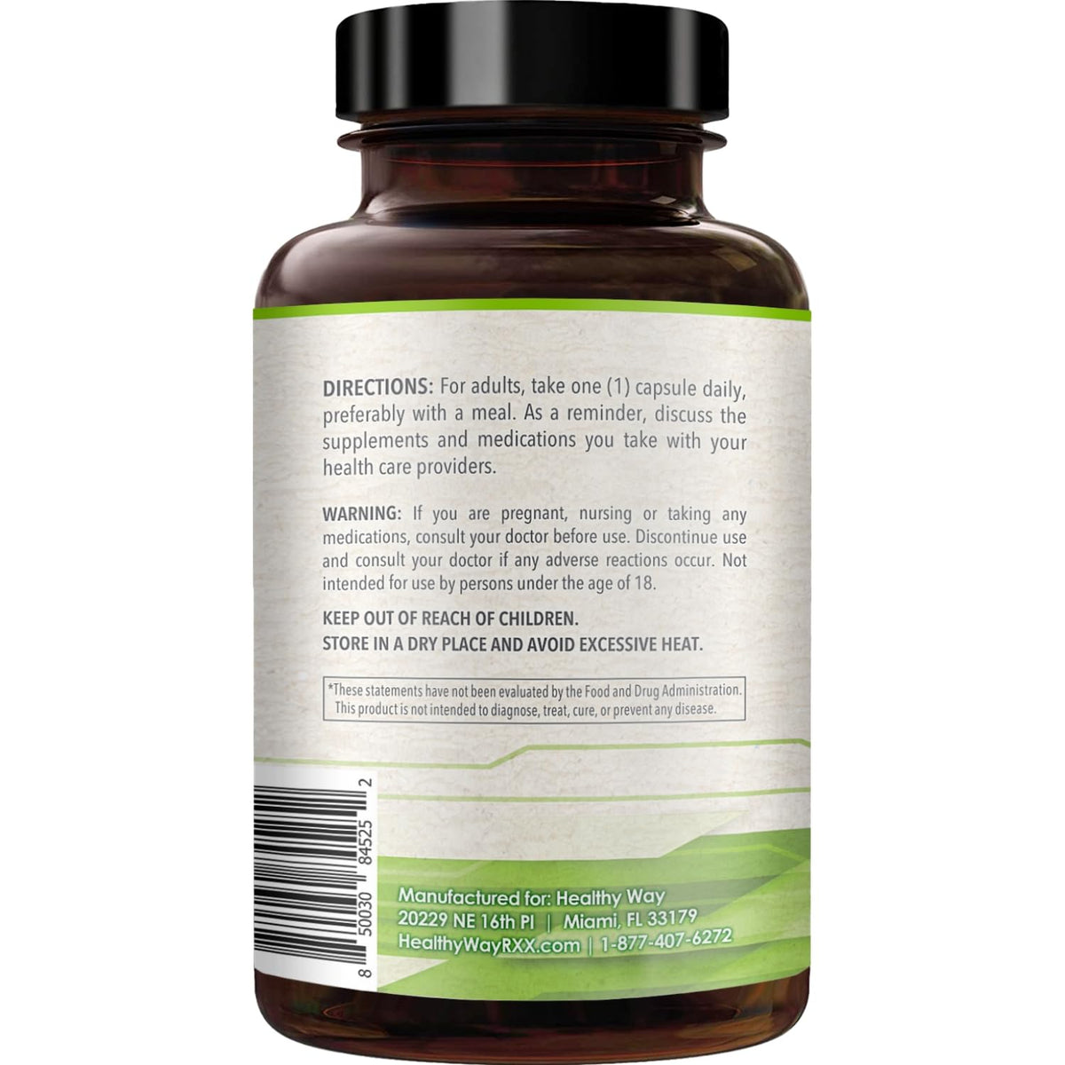 Healthy Way SAM-e 500mg Supplement Brain & Mood Support - 90 Capsules - image 7