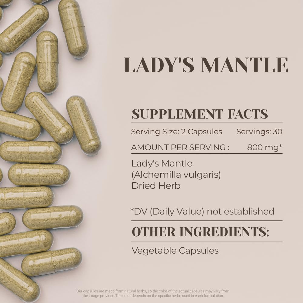 Garden Organics Lady's Mantle Herbal Supplement - 60 Vegetarian Capsules - image 3
