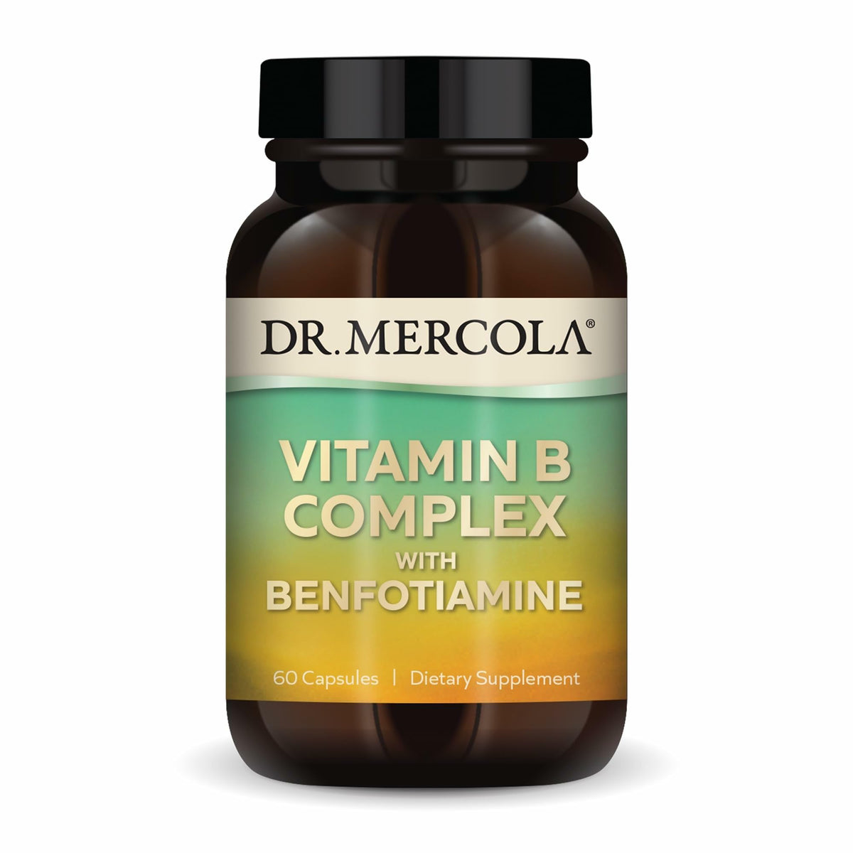 Dr. Mercola Vitamin B Complex with Benfotiamine - 60 Capsules