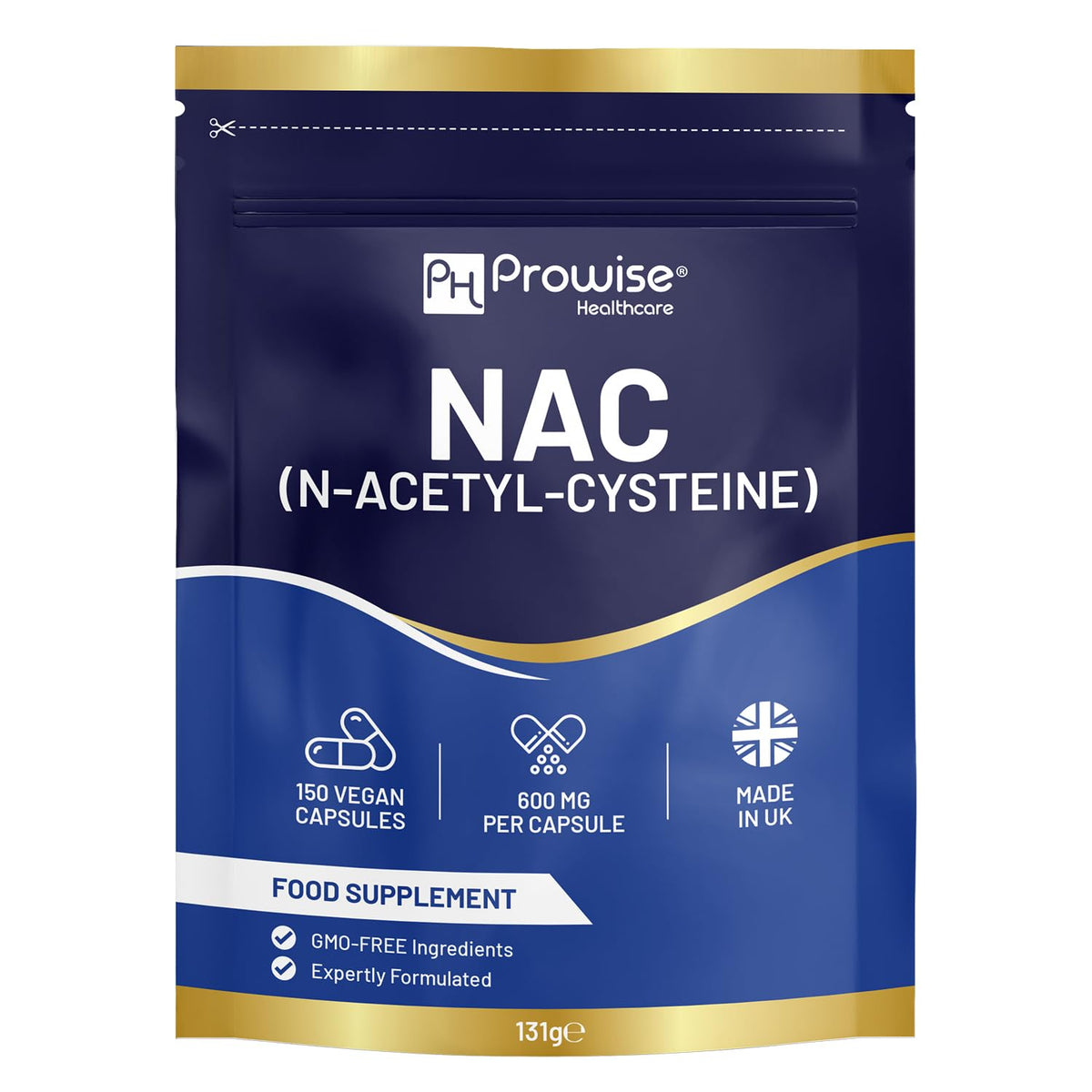 PH PROWISE Healthcare NAC N-Acetyl-Cysteine 600mg - 150 Capsules