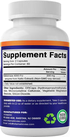 Vitamatic Nattokinase 4000 FU Enzyme - 120 Capsules - image 5