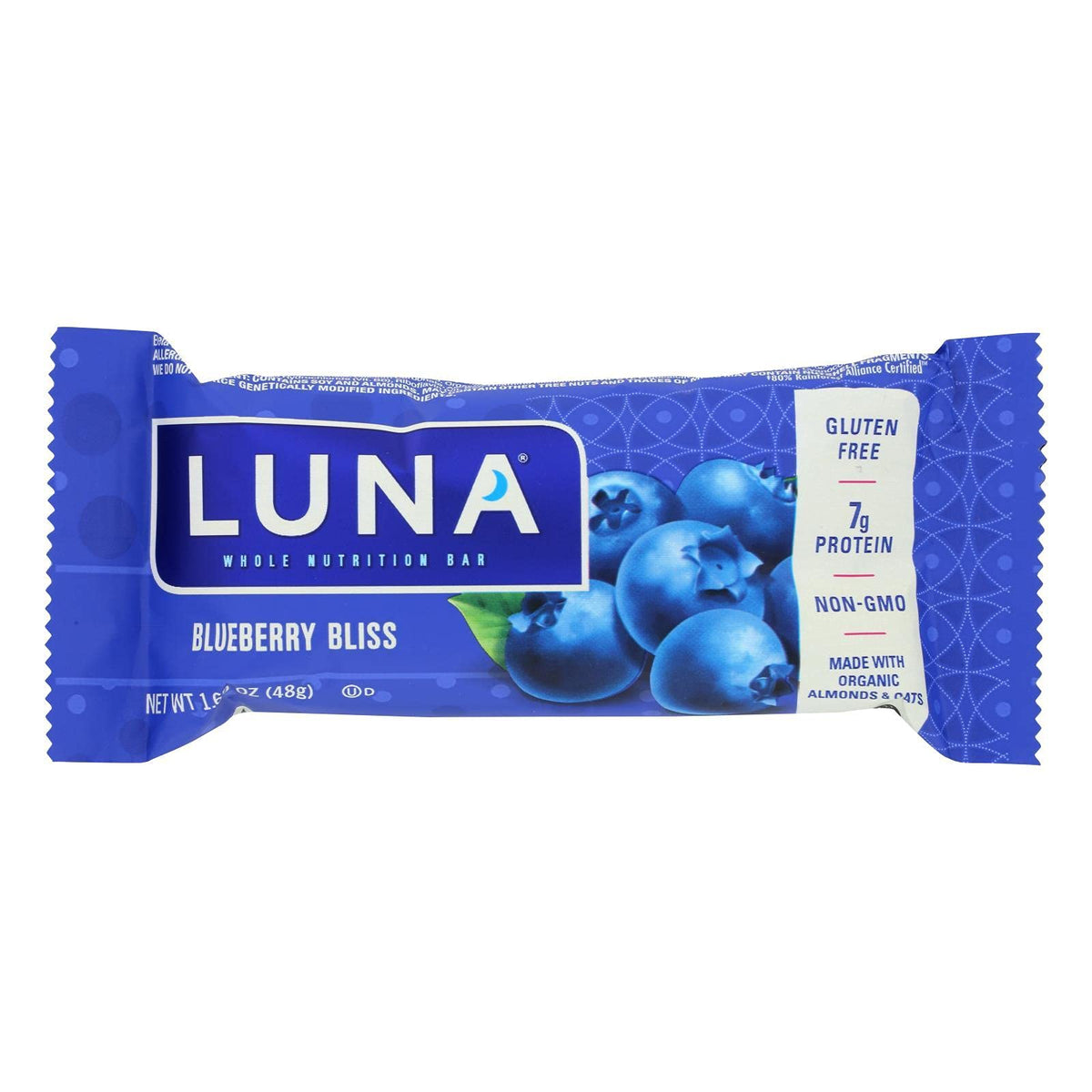 CLIF Bar Luna Bar Organic Blueberry Bliss - 15 Bars