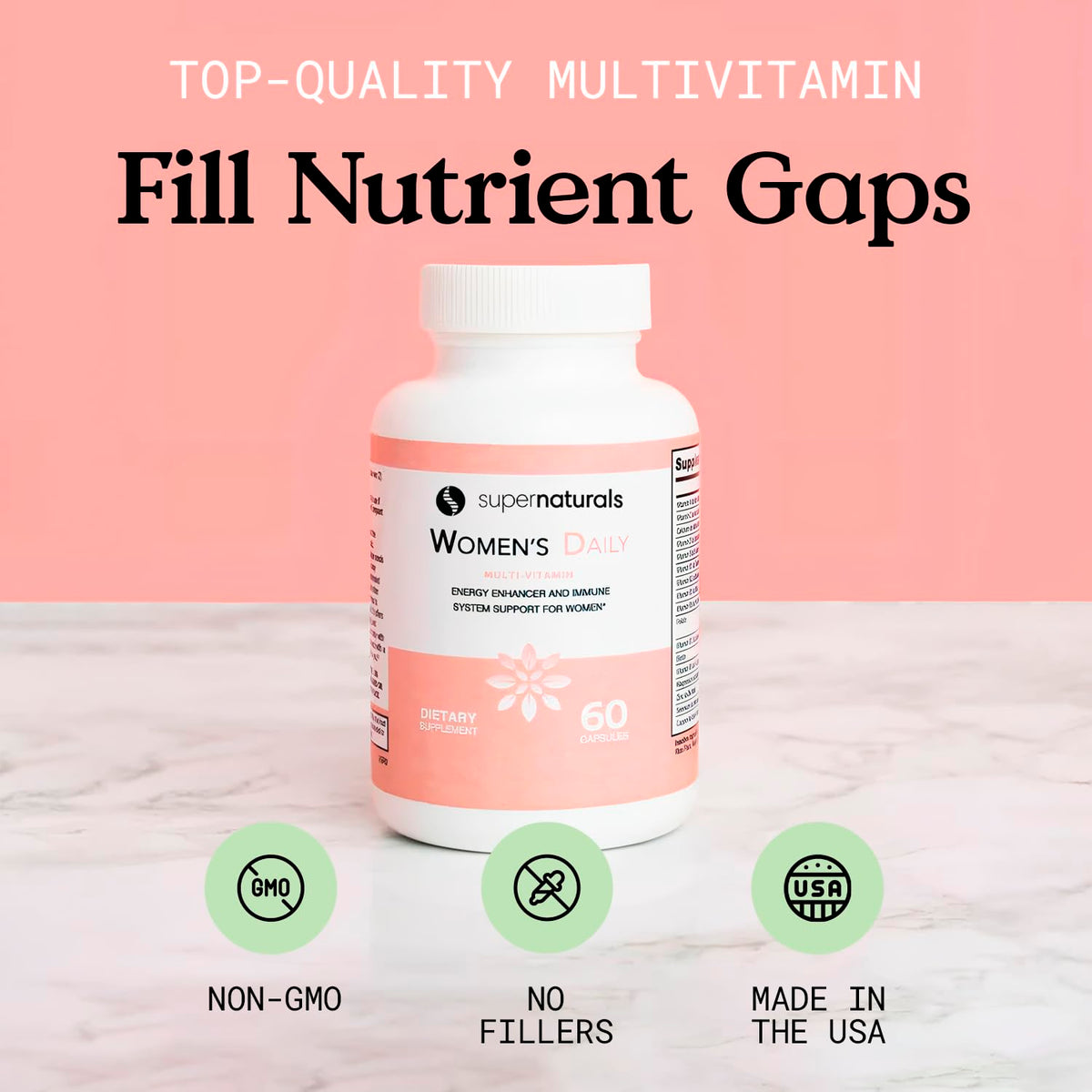 JLM Nutritionals Super Naturals Health Multivitamin for Women - 60 Capsules - image 4