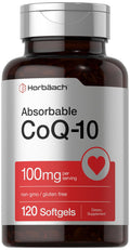 Horbäach CoQ10 100mg Antioxidant - 120 Softgels