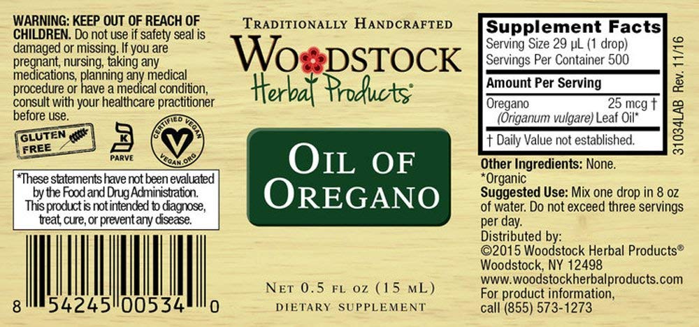 Woodstock Herbal Products Oil of Oregano - 0.5 oz - image 2
