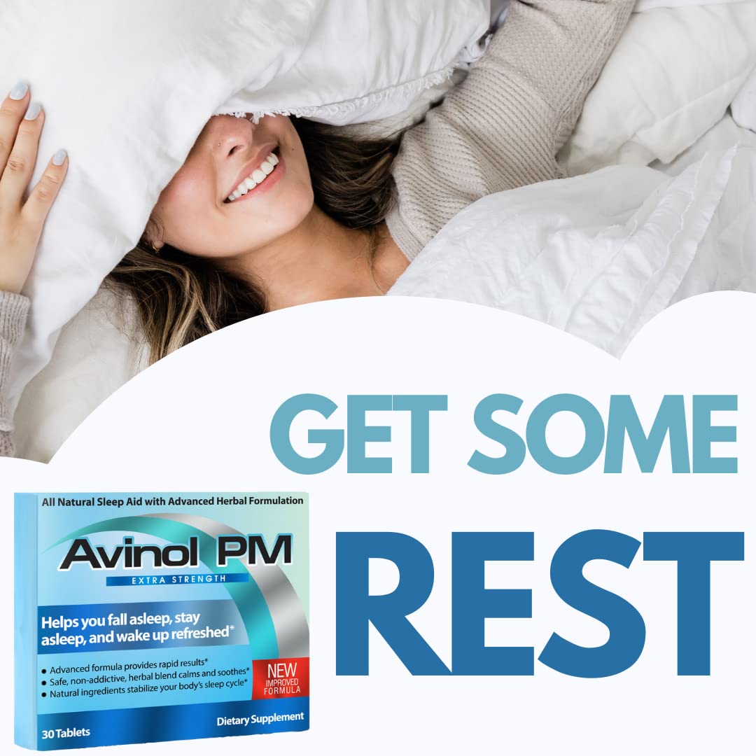 Avinol PM Extra Strength Natural Sleep Supplement - 30 Tablets - image 7