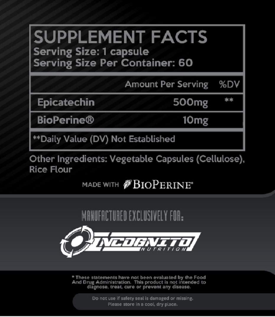 INCOGNITO NUTRITION Epicatechin 500 mg - 60 Capsules - image 3