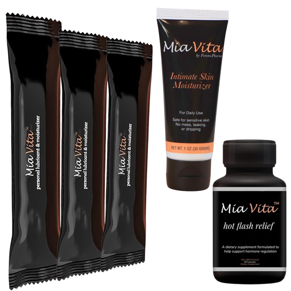 FEMMEPHARMA Mia Vita Bundle Vaginal Moisturizer & Hot Flashes Supplements