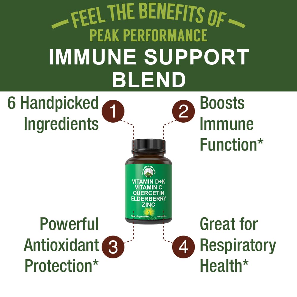 Peak Performance Immune Support Supplement - 30 Capsules - image 2