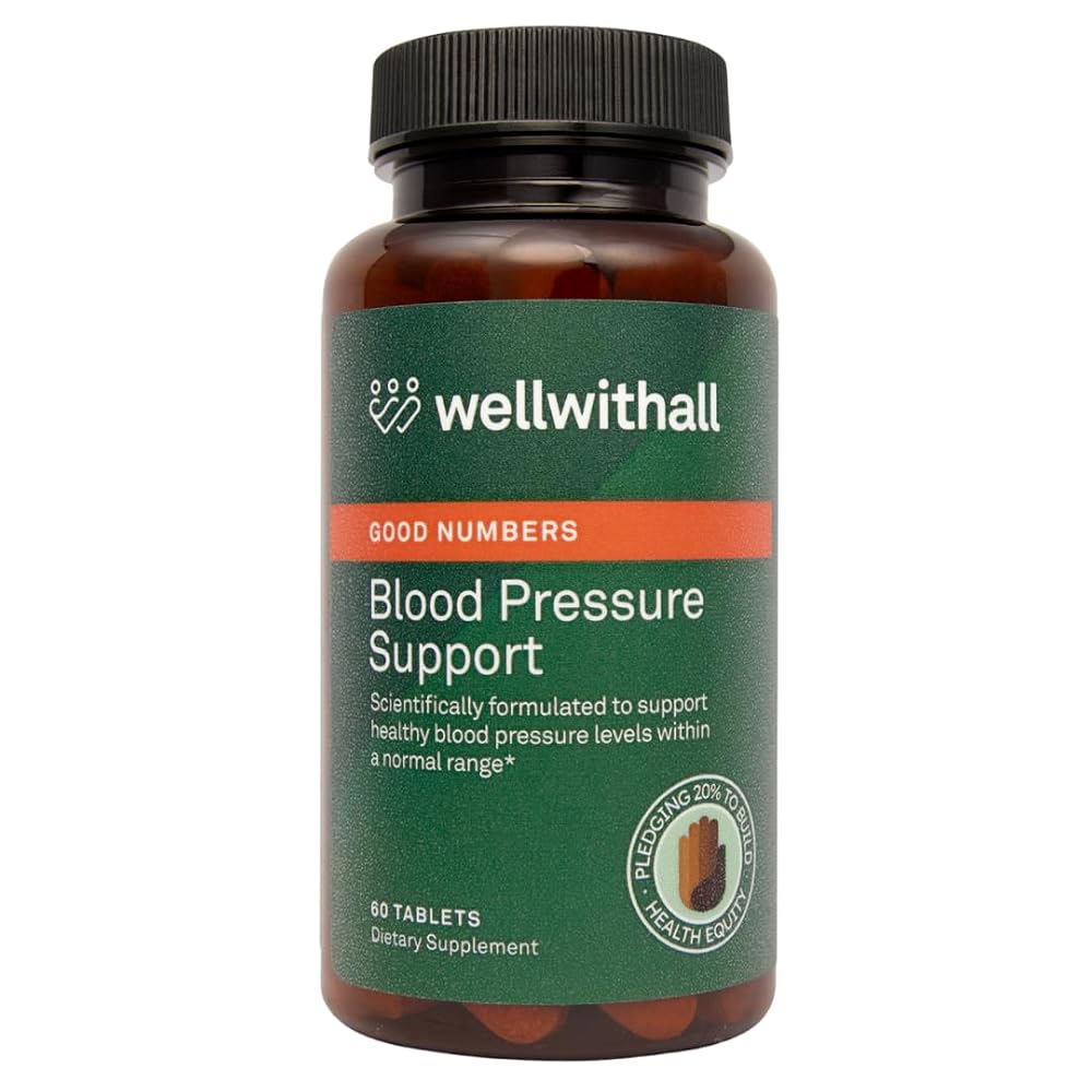 WellWithAll Blood Pressure Support Supplement - 60 Tablets