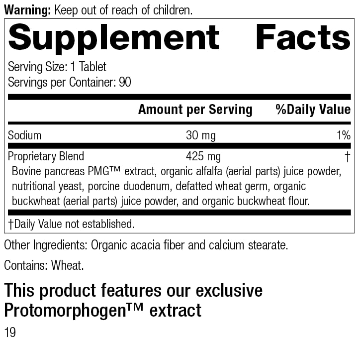 HU HomeUNIT Pancreatrophin PMG Tablets for Digestive Health - 90 Tabs - image 3