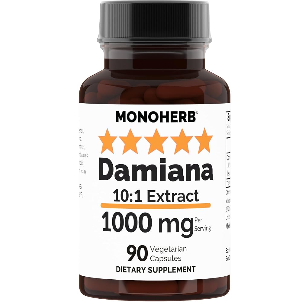 MONOHERB Damiana 10:1 Extract 1000 mg - 90 Capsules