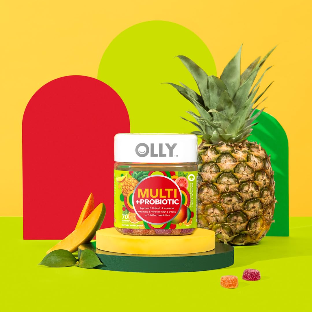 OLLY Multi + Probiotic Gummy Vitamin - 70 Gummies - image 8