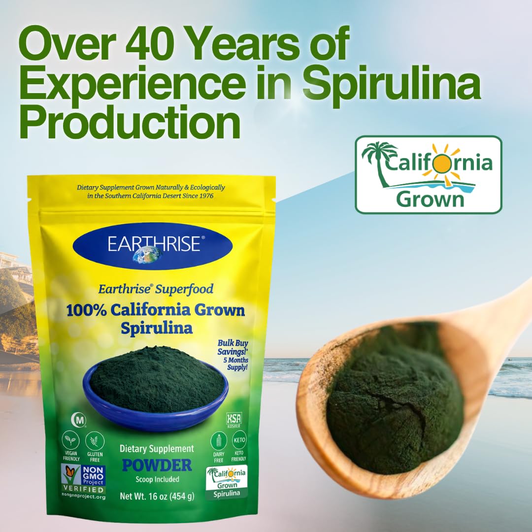 Earthrise California Spirulina Powder - 16 oz - image 8