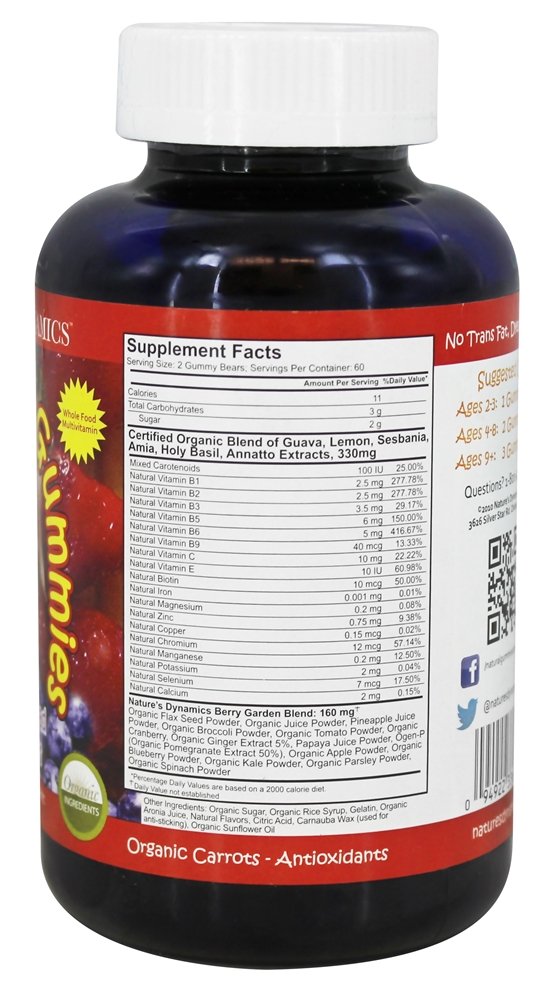 Nature's Dynamics Kids Berry Garden Multivitamin Gummy - 120 Gummies - image 2