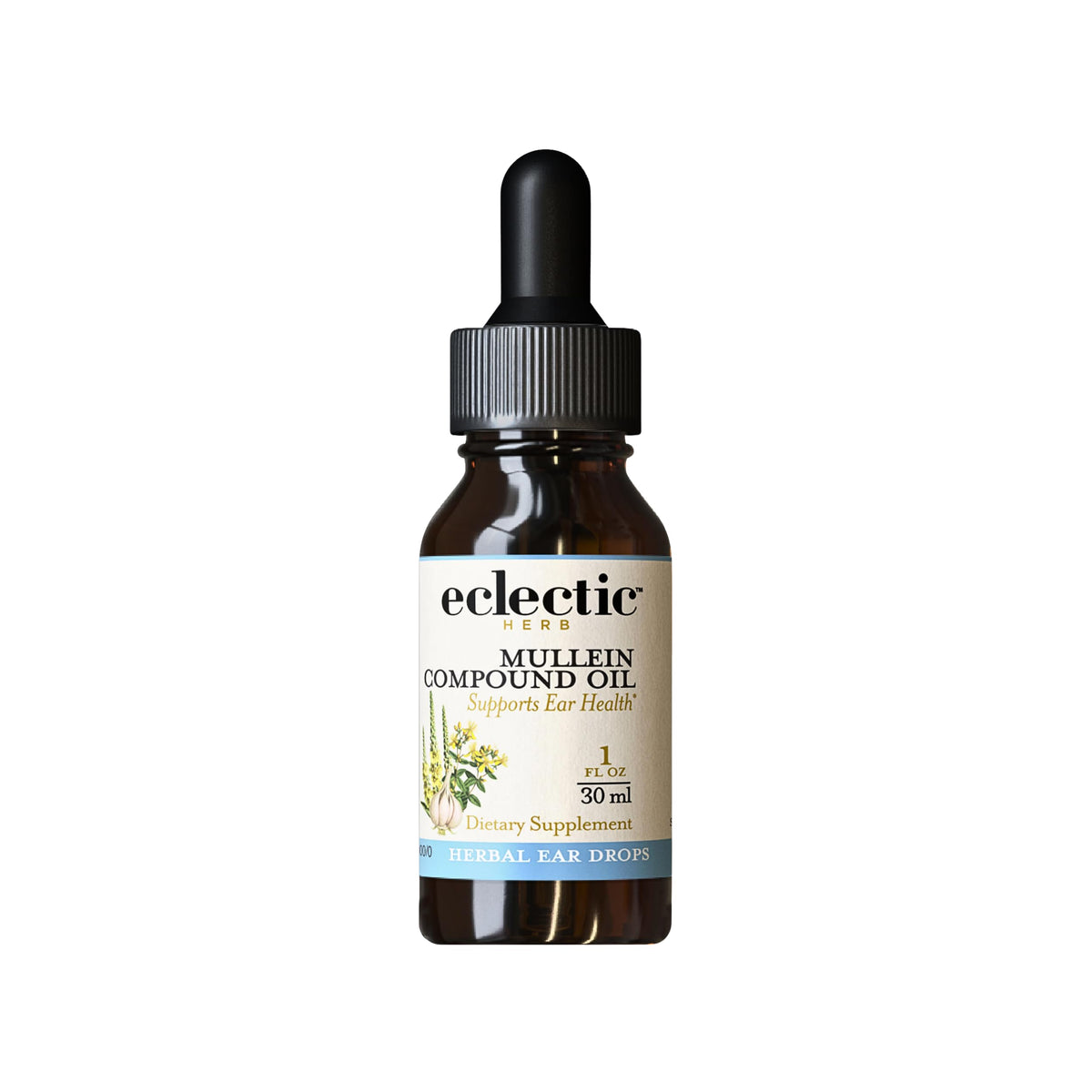 Eclectic Herb Mullein Compound Oil Ear Drops - 1 fl oz