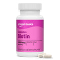 Amazon Basics Vegan Biotin 5000 mcg for Hair, Skin, Nails - 130 Capsules