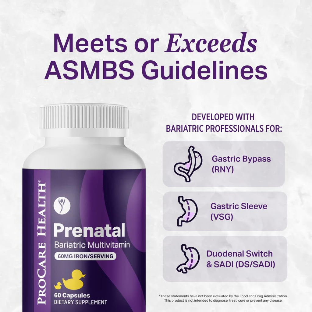 ProCare Health Prenatal Bariatric Multivitamin with Iron - 60 Capsules - image 9