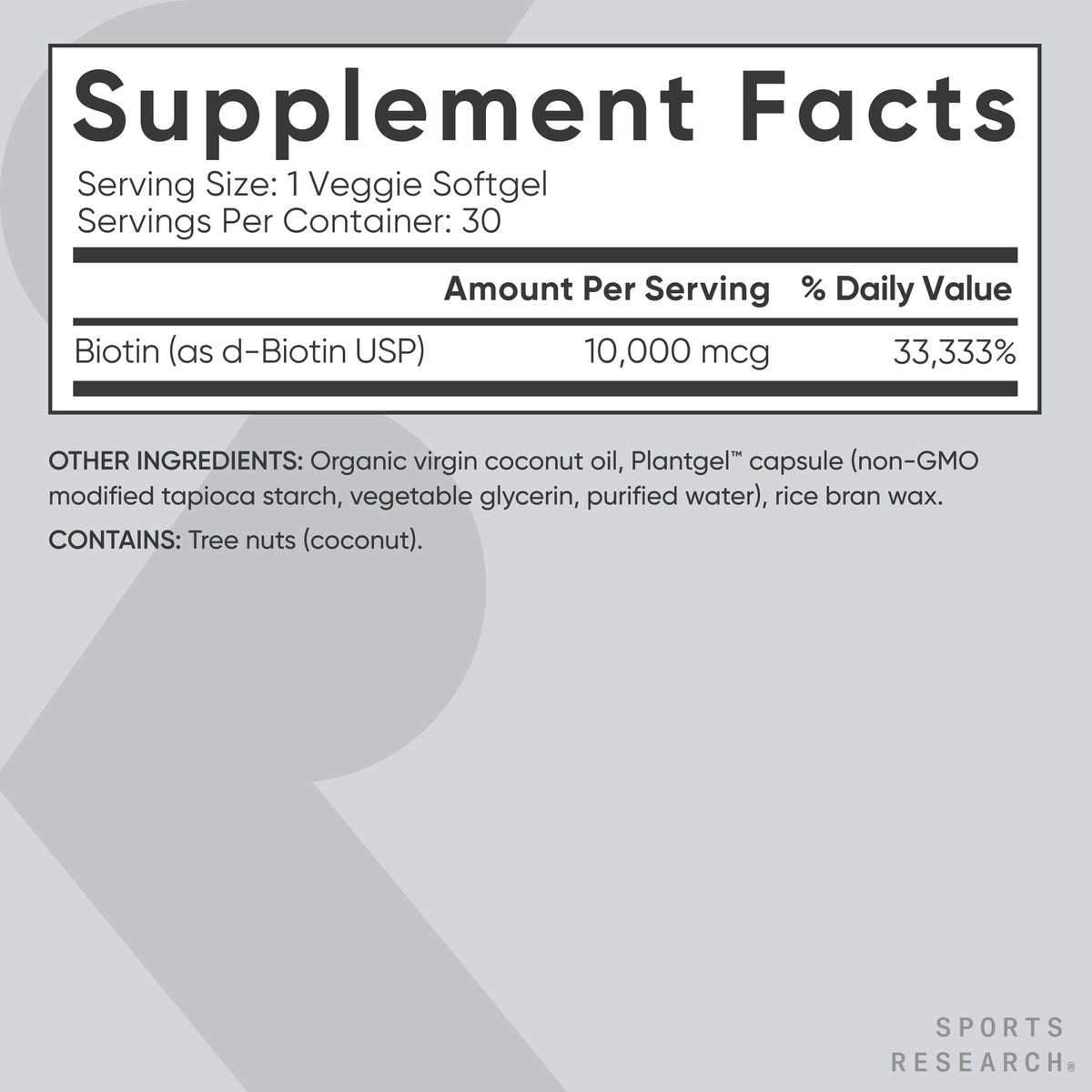 Sports Research® Biotin