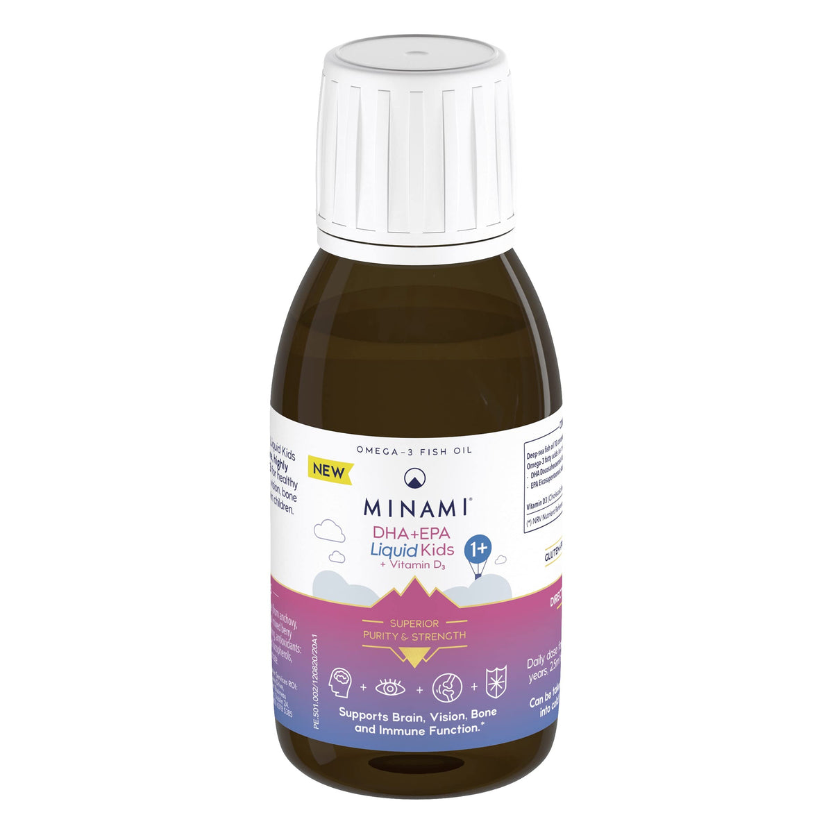Minami DHA+EPA Liquid Kids with Vitamin D - 1 Pack
