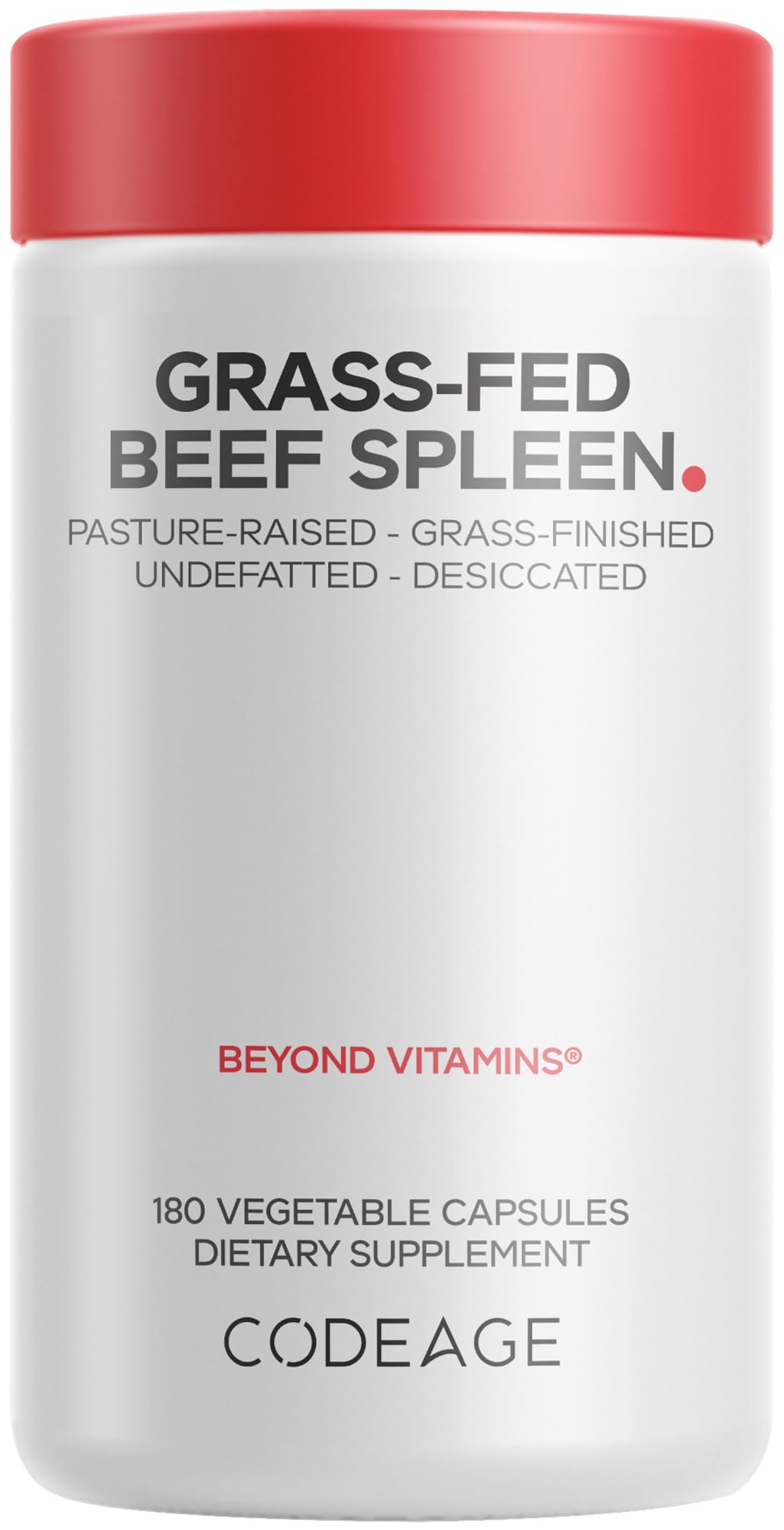 Codeage Grass-Fed Beef Spleen - 180 Capsules