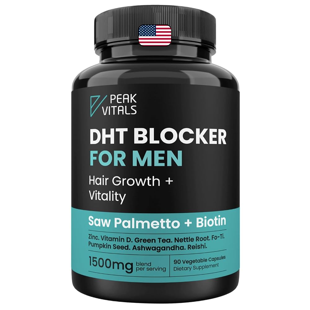 PEAK VITALS DHT Blocker Hair Growth Formula - 90 Capsules