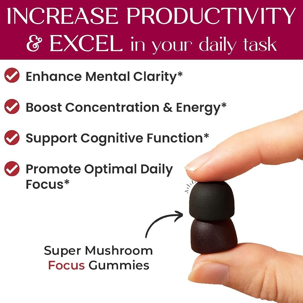 Auri Super Mushroom Focus Gummies with Lion's Mane - 60 Gummies - image 8
