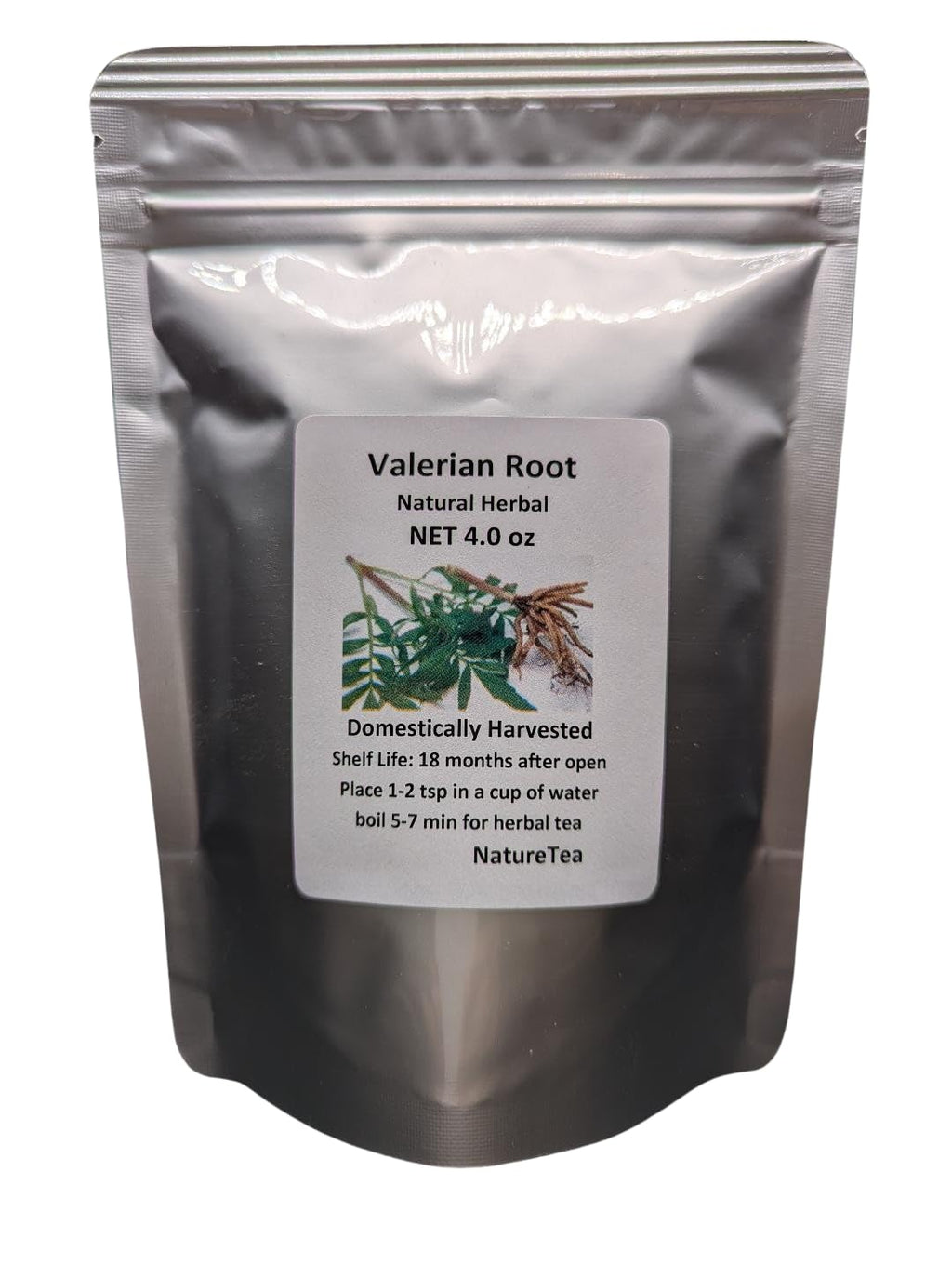 Nature Tea Valerian Root Dried Loose Cut - 4 oz