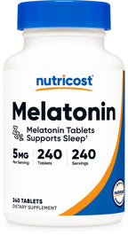 Nutricost Melatonin 5mg Sleep Support - 240 Tablets