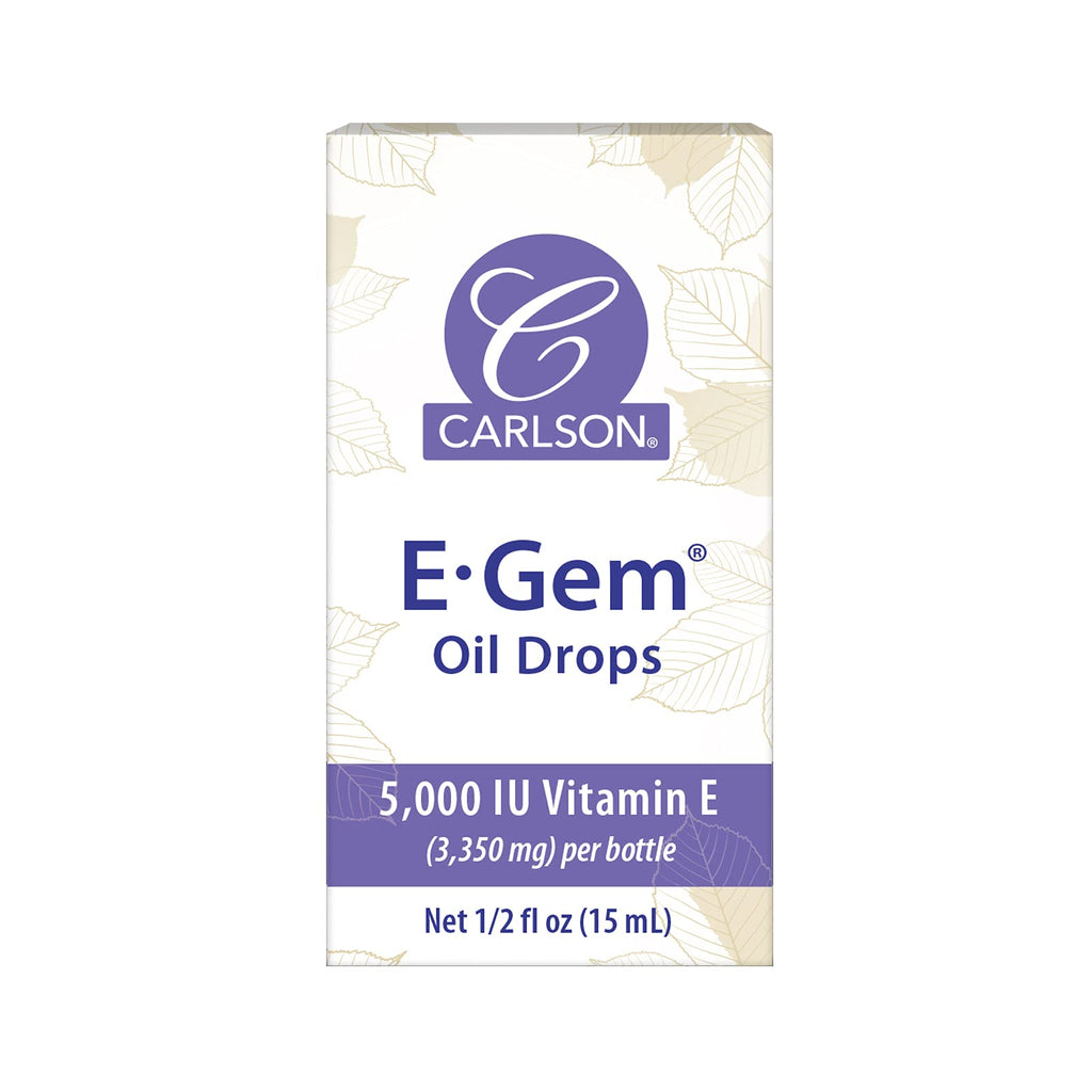 Carlson E-Gem Oil Drops Vitamin E 5000 IU - 0.5 Fl Oz - image 6