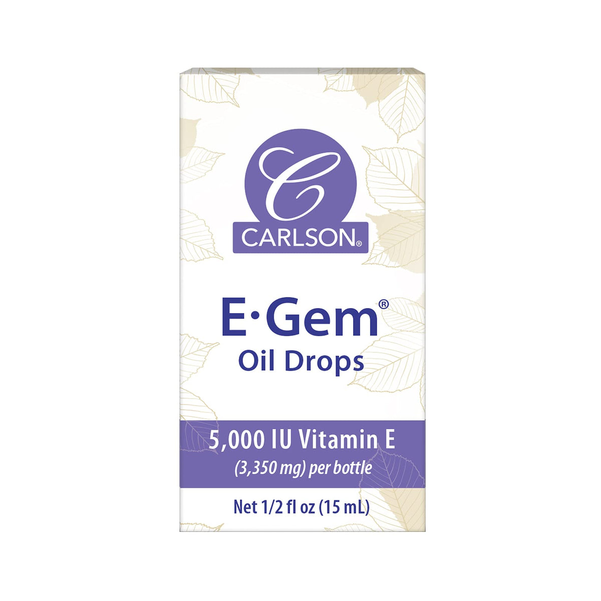 Carlson E-Gem Oil Drops Vitamin E 5000 IU - 0.5 Fl Oz - image 6