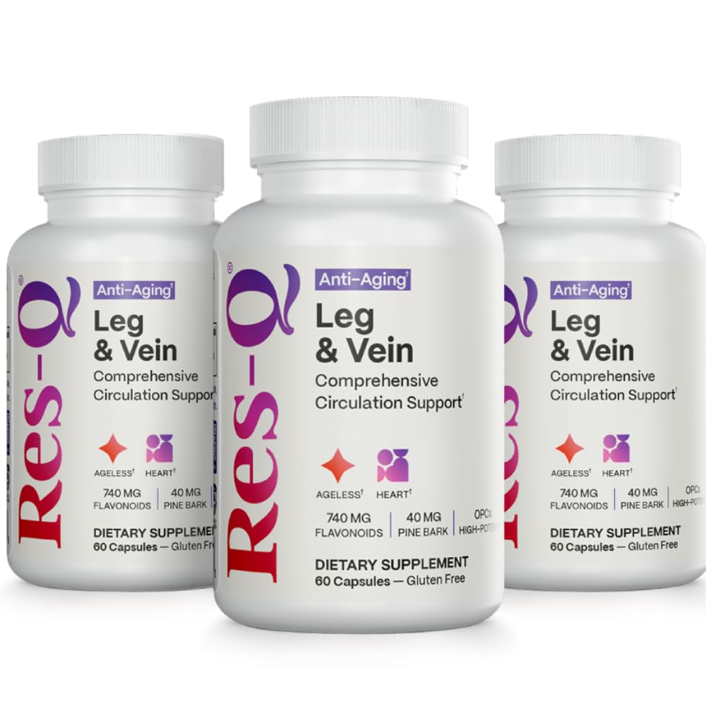 Res-Q Leg and Vein Support Capsules - 180 Count (3-Pack)