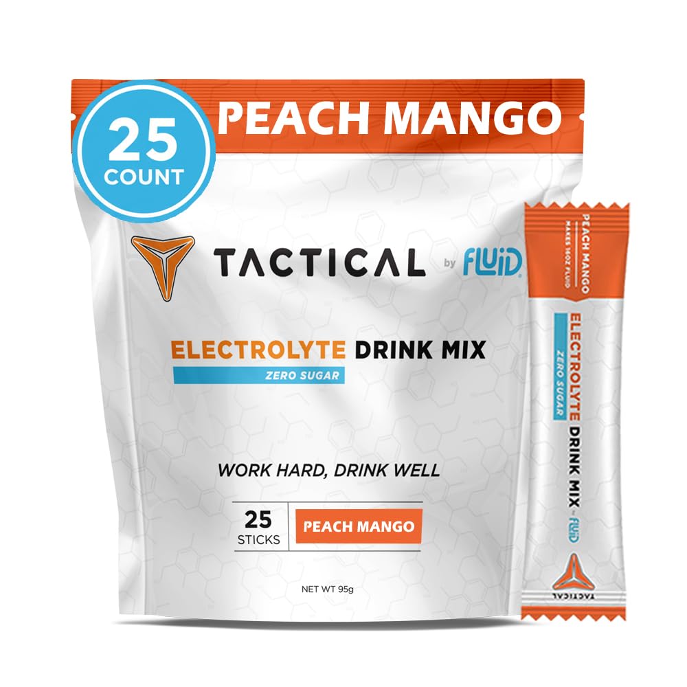 Fluid Tactical 25 Count Zero Sugar Electrolyte Powder