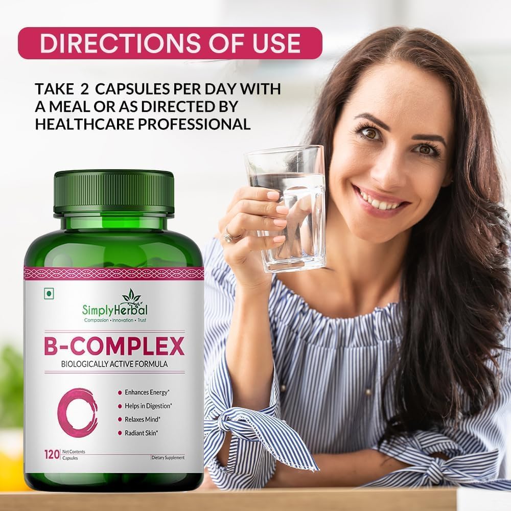 Generic Vitamin B Complex Capsules for Energy & Brain Support - 120 Capsules - image 4