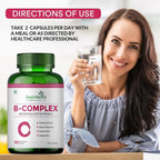 Generic Vitamin B Complex Capsules for Energy & Brain Support - 120 Capsules - image 4