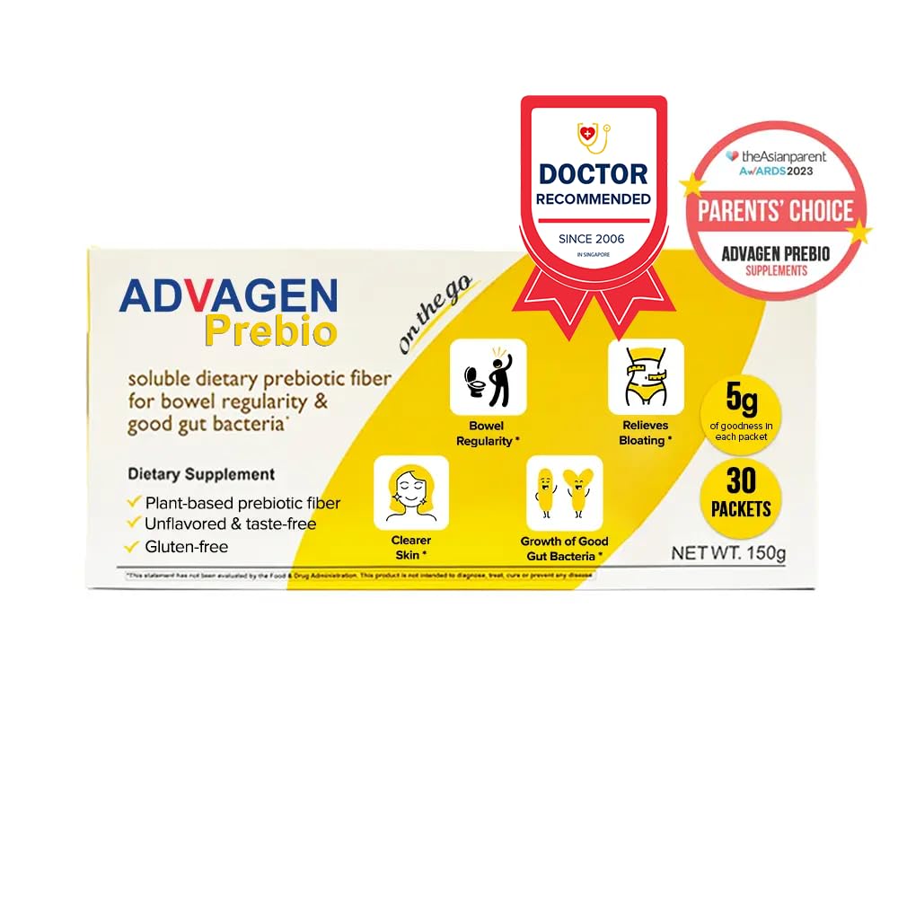 ADVAGEN Prebio Fiber Supplement Powder Unflavored - 30 Servings - image 2