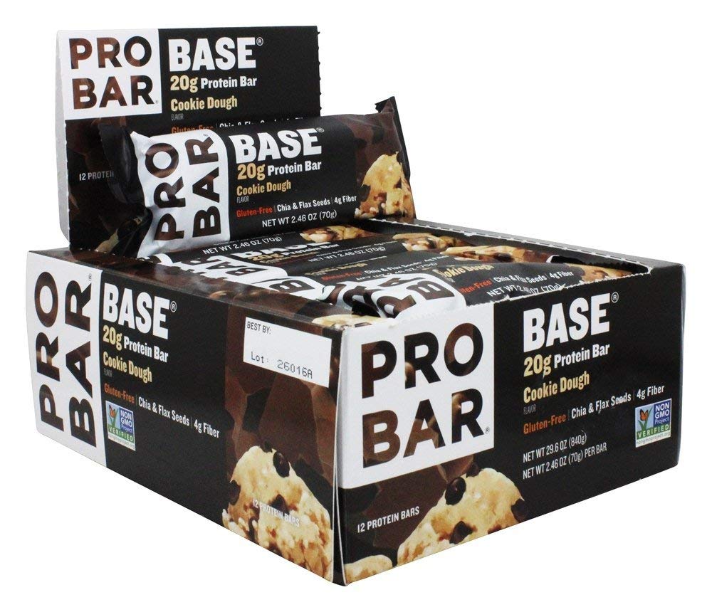 PROBAR Base Cookie Dough Protein Bar - 12 Count