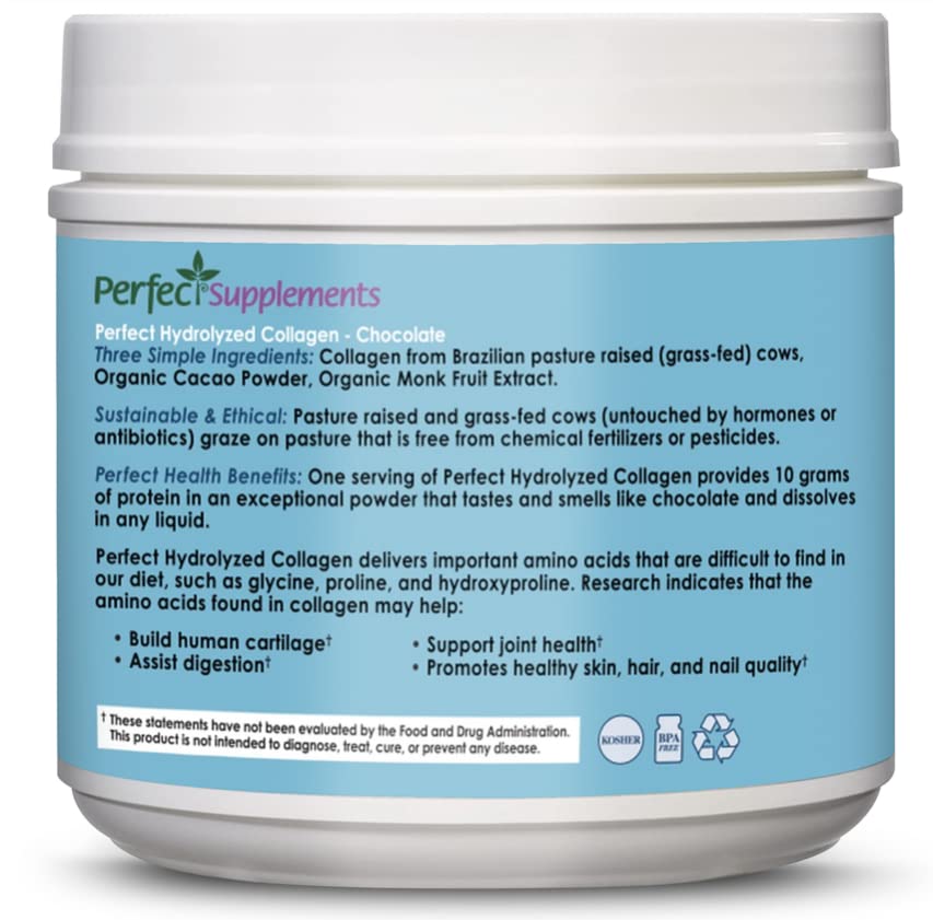 Perfect Supplements Hydrolyzed Collagen Chocolate Powder - 396g - image 3