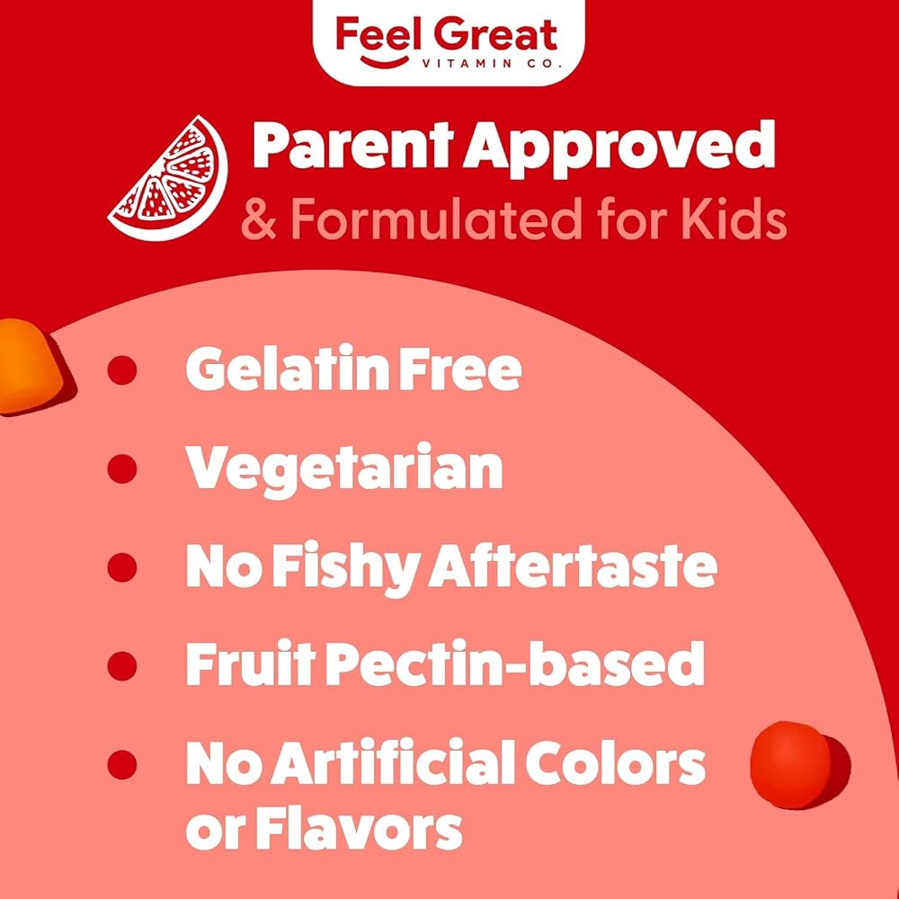 The Feel Great Vitamin Company Feel Great Omega 3 DHA Gummies for Kids