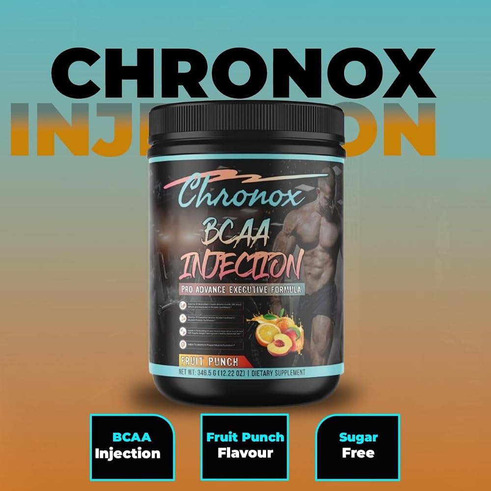 Chronox BCAA Amino Acids Energy Blend Fruit Punch - 12.22 OZ - image 2
