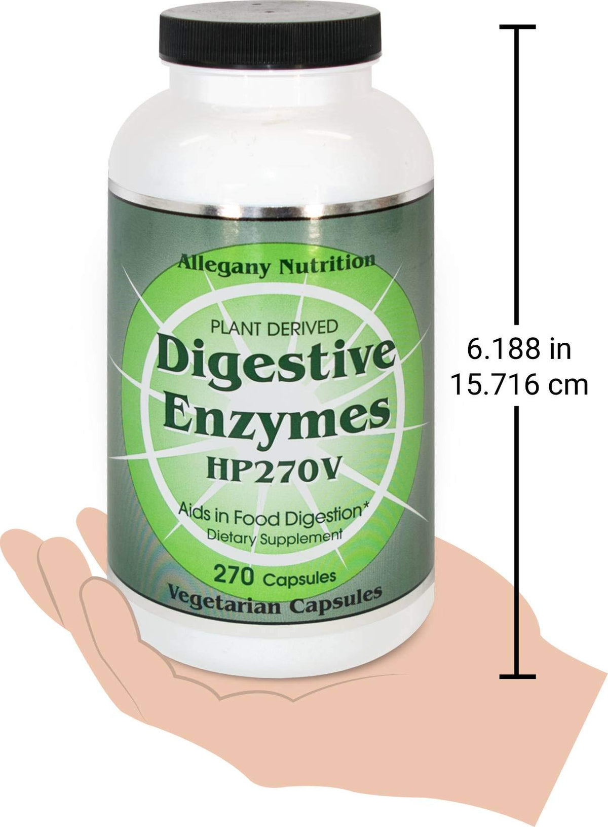 Allegany Nutrition Digestive Enzymes HP - 270 Vegetarian Capsules - image 4