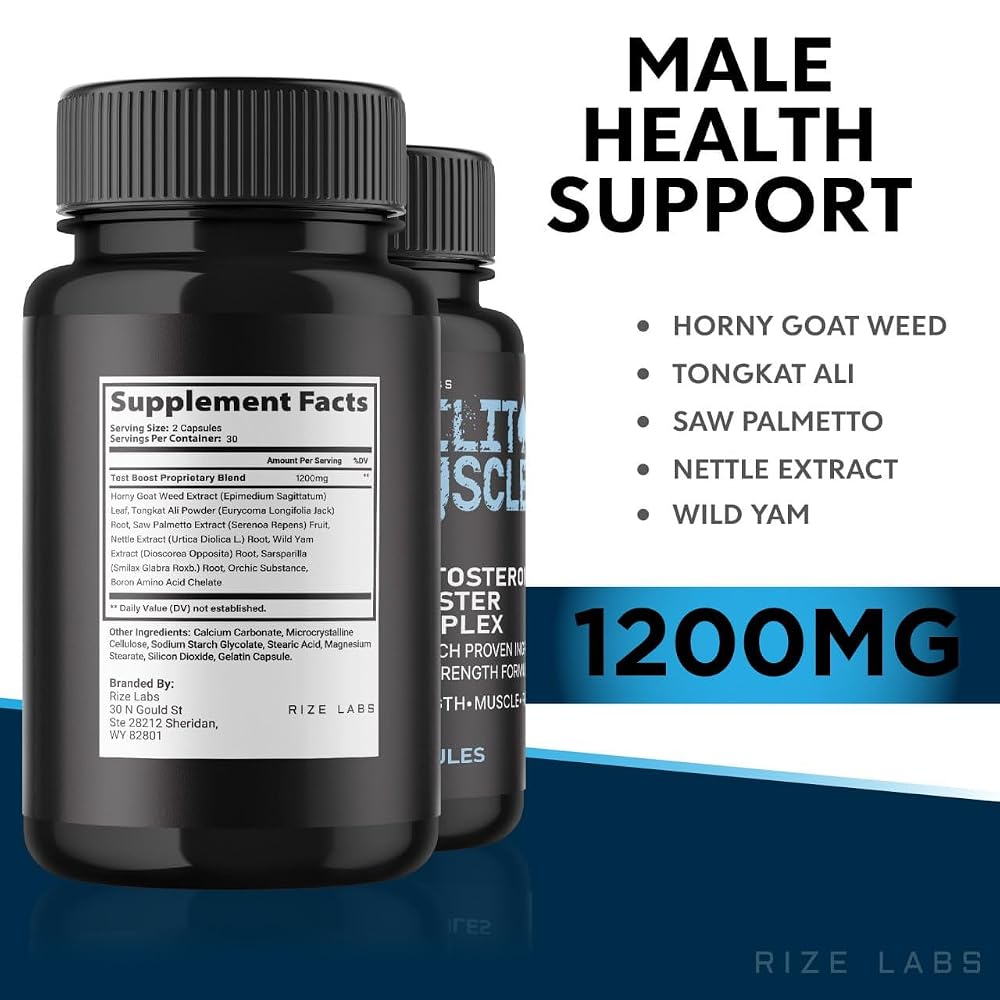 rize labs Men's Military Muscle Capsules for Stamina - 300 Capsules - image 6