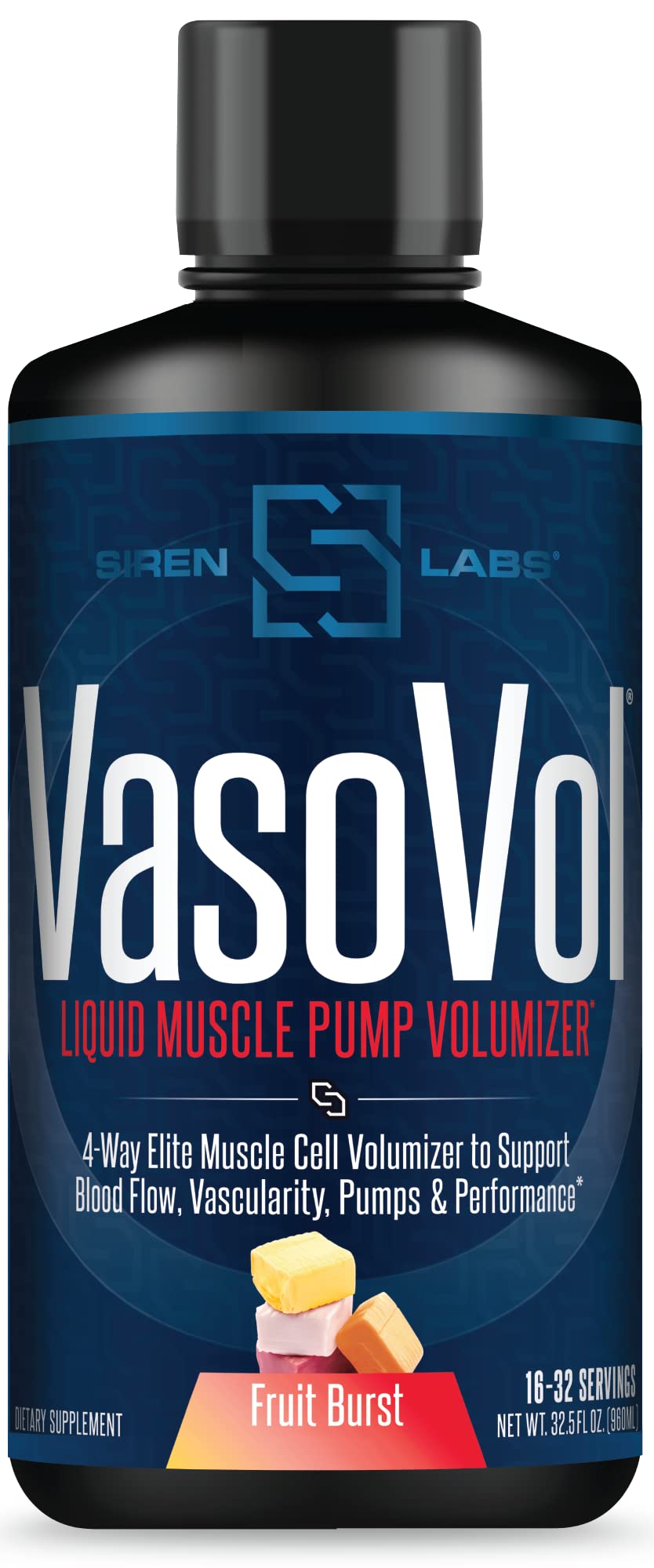 SIRENLABS Vaso-VOL Liquid Pump Volumizer Mixed Berry