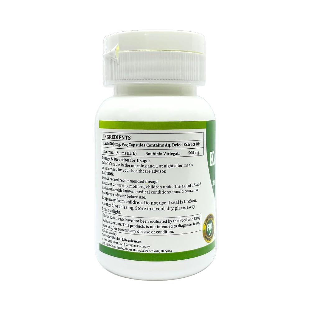 Morsan Kanchnar Capsules 500mg Bauhinia Variegata Extract - image 3