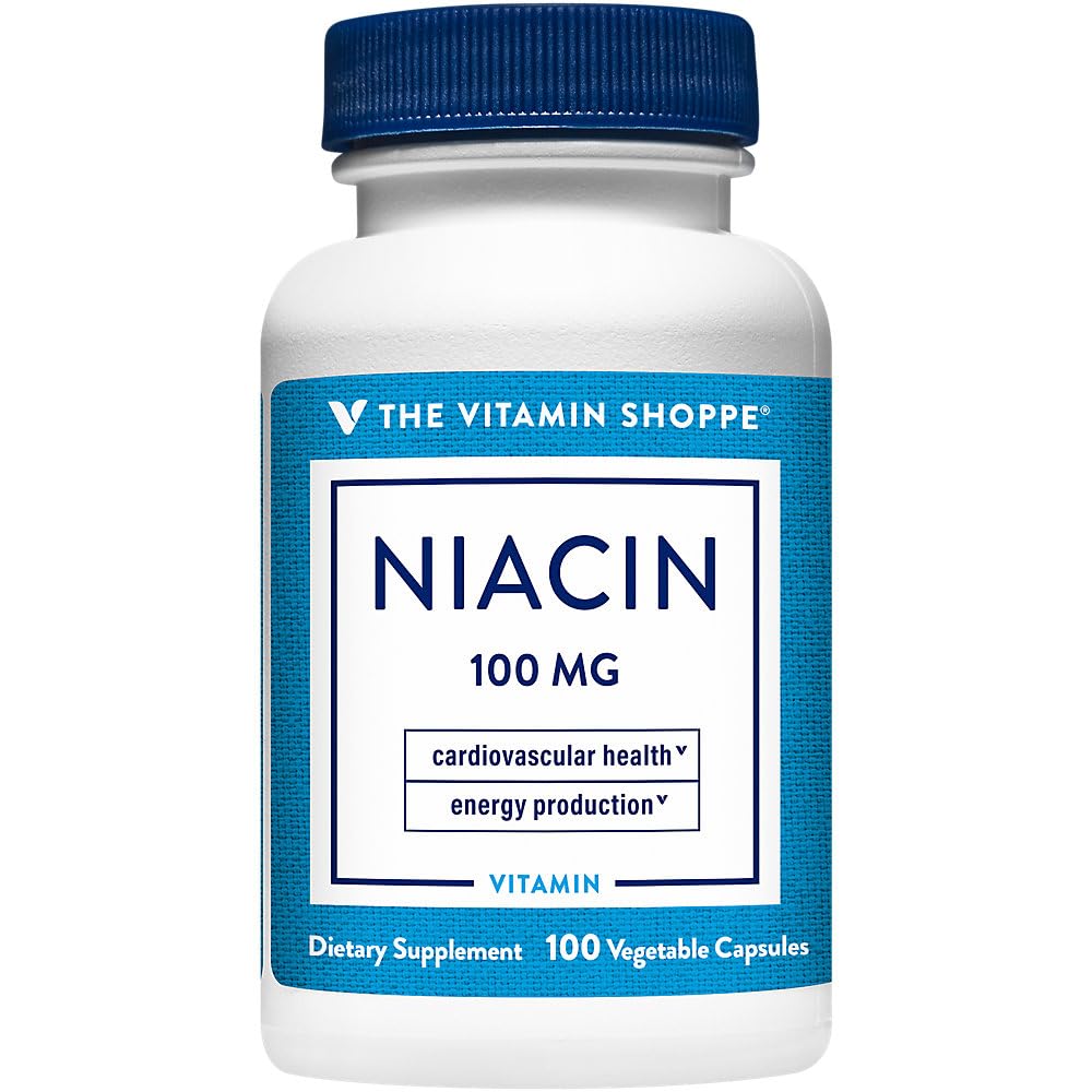 The Vitamin Shoppe Niacin Supports Cardiovascular Health Energy Production
