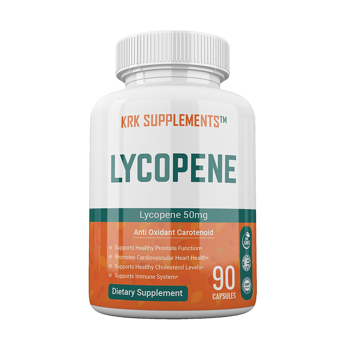 KRK SUPPLEMENTS Lycopene 50mg Antioxidant - 90 Capsules
