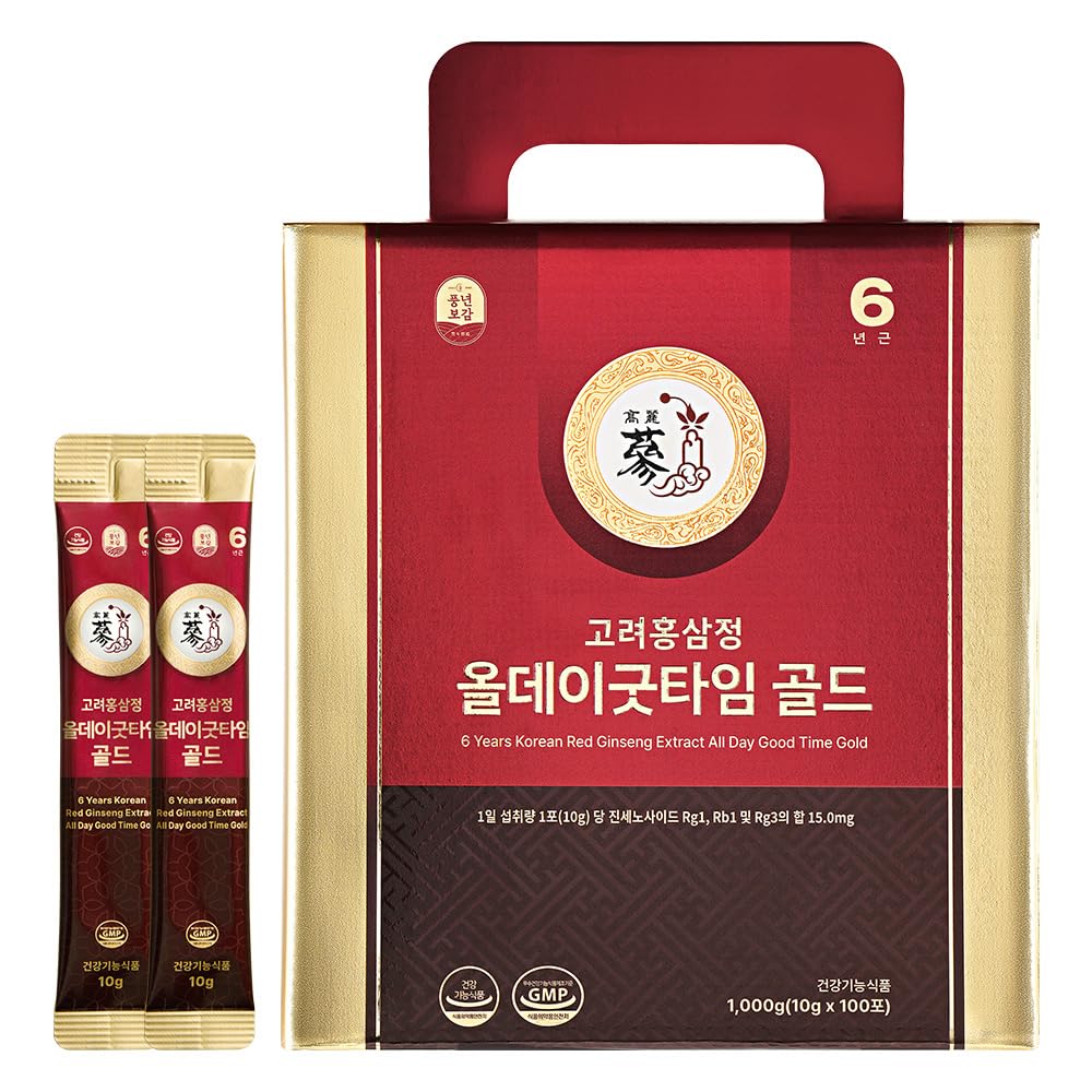 PNBG 6 Year Korean Red Ginseng Shot Gold 15mg - 100 Packets