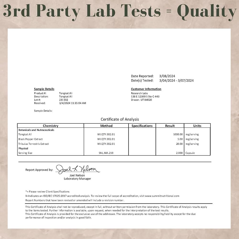 Research Labs Longjack Tongkat Ali Extract Capsules 200x Strength